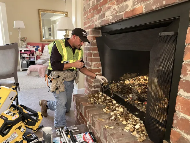 Safe screening installation by Macedonia Chimney Sweep in Macedonia, OH
