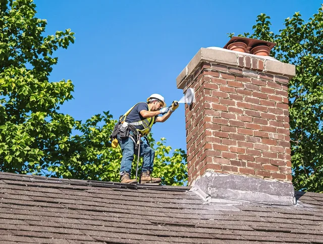 Macedonia Chimney Sweep performing an inspection with advanced tools in Macedonia, OH