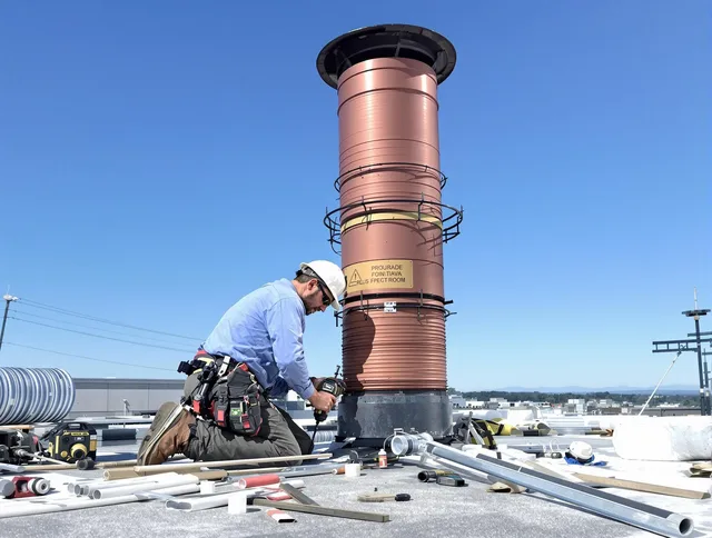 Installed chimney liner by Macedonia Chimney Sweep in Macedonia, OH