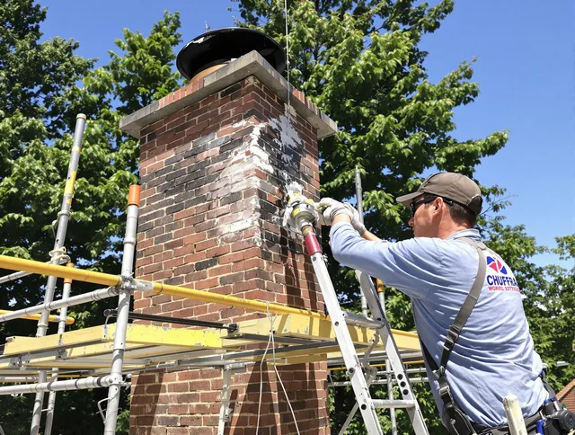 Structural chimney repair by Macedonia Chimney Sweep in Macedonia, OH