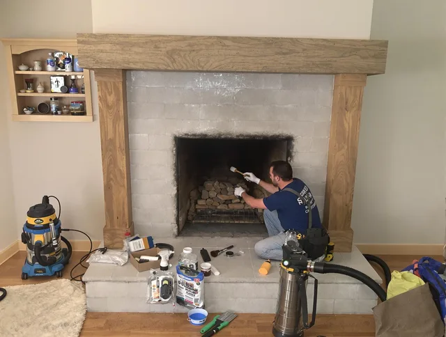 Detailed creosote removal process by Macedonia Chimney Sweep in Macedonia, OH